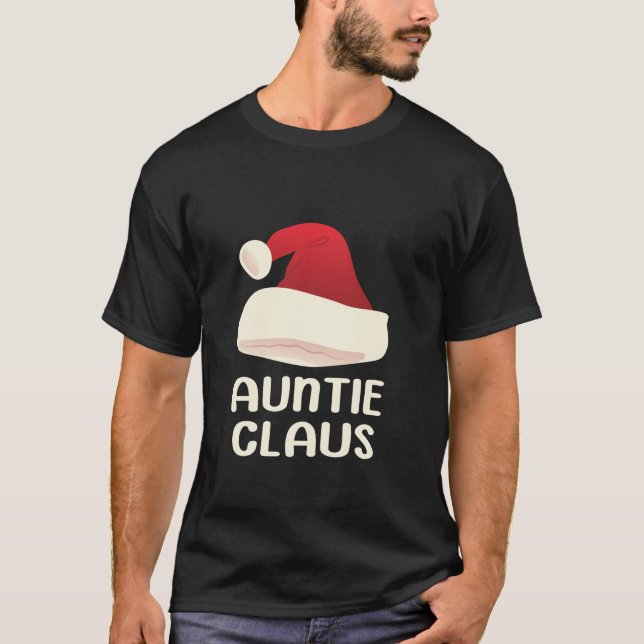 Camiseta Tia Claus Papais noeis de Natal Correspondendo Tia (Frente)
