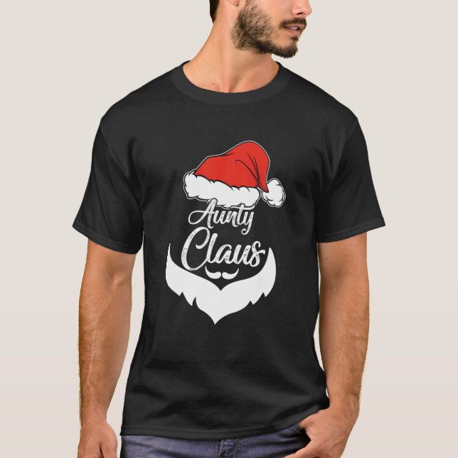 Camiseta Tia Claus Papais noeis de Pijamas de Natal (Frente)
