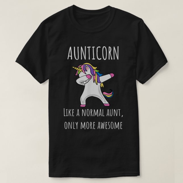 Camiseta Tia Como Uma Tia Apenas Incrível Dabbing Unicor (Frente do Design)