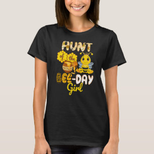 Camiseta Tia Da Bee Day Girl Bee Festa de aniversário