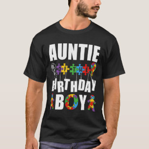 Camiseta Tia Da Celebração De Consciência Do Autismo De Ani