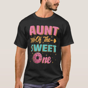 Camiseta Tia Da Doce Rosquinha De Primeiro Aniversário Pa