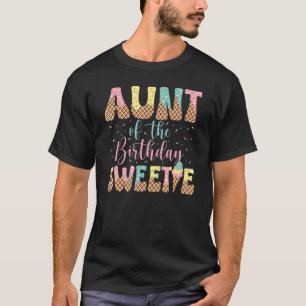 Camiseta Tia da Docinho de aniversário Sorvete 1rua