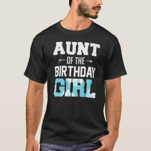 Camiseta Tia Da Família De Tia De Voleibol De Rapariga De A