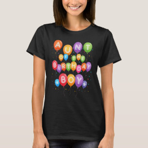 Camiseta Tia da Família do Bailão do Bailão de Aniversário