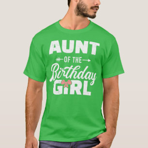 Camiseta Tia da filha de aniversário que se iguala à famíli