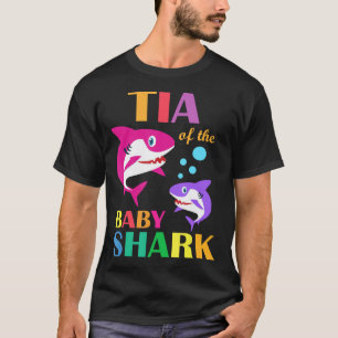 Camiseta Tia da Mãe do Tubarão-Bebê