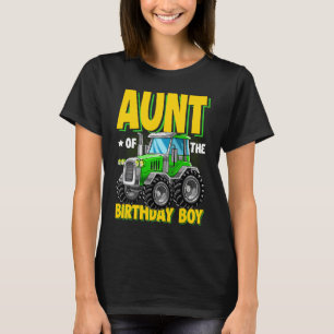 Camiseta Tia Da Matriz Familiar De Fazendas De Aniversário