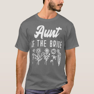 Camiseta Tia da Noiva Bachelorette Matching Group Flor
