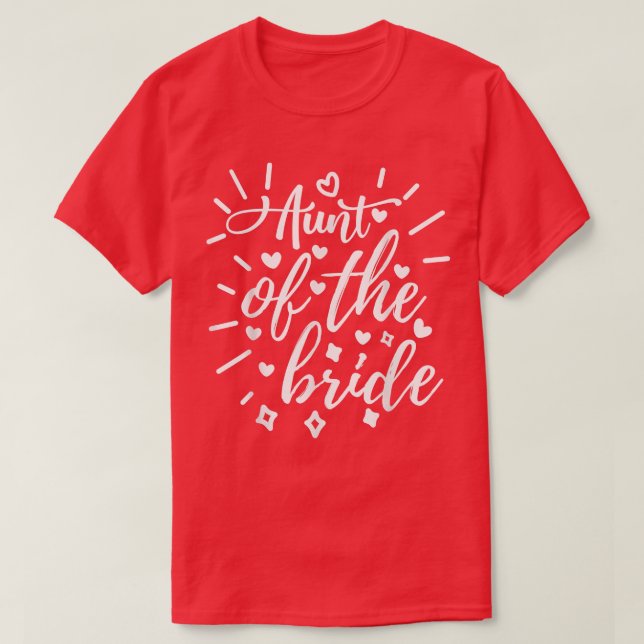 Camiseta Tia da Noiva Matching Wedding e Bachelorett (Frente do Design)