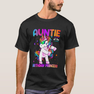 Camiseta Tia da Princesa de Aniversário Batida Unico