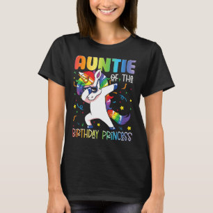 Camiseta Tia da Princesa de Aniversário, Dabbing Uni