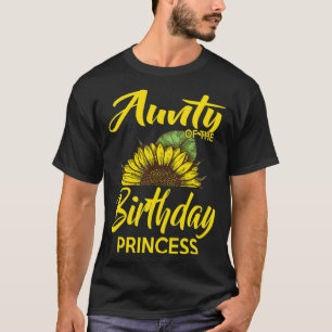 Camiseta Tia Da Princesa De Aniversário Mãe Doninha De Gira