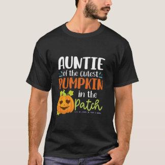 Camiseta Tia Da Pumpkin Mais Justa No Hallowee Do Patch