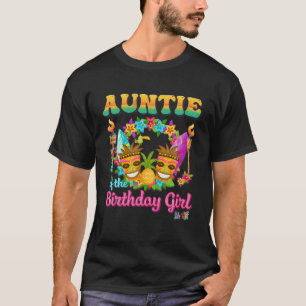 Camiseta Tia Da Rapariga De Aniversário Engraçada Hawaii An