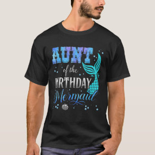 Camiseta Tia Da Sereia De Aniversário Que Era Uma Festa De