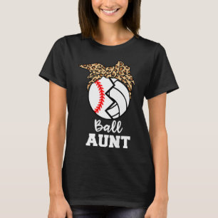 Camiseta Tia da Tia da Bola Divertida de Voleibol