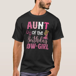 Camiseta Tia Da Vaqueira De Aniversário Rodeio Vaqueira 1º 