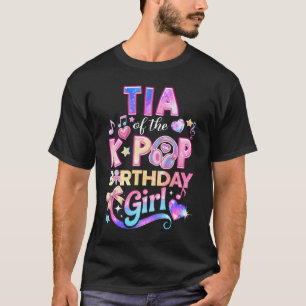 Camiseta Tia das Garotas de Aniversário do K-Pop Amante de