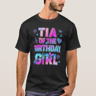 Camiseta Tia Das Garotas de Aniversário do K-Pop Família de