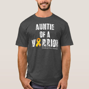 Camiseta Tia das Mulheres de um Cancer de Infância do Guerr