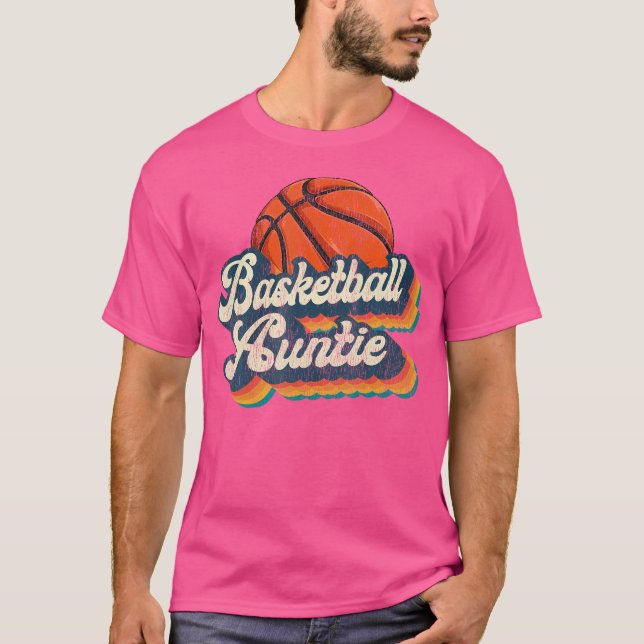 Camiseta Tia de Basquete Retro Gift, Atita de Basquete (Frente)