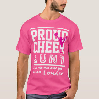 Camiseta Tia de Cheerleading Orgulhosa Tia de Torcida