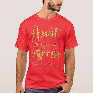 Camiseta Tia De Conhecimento De Canceres Infantis De Um Gue