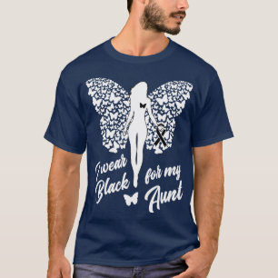 Camiseta Tia de Consciência do Guerreiro Melanoma