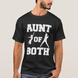 Camiseta Tia de Dança e Beisebol Dançarina Engraçada Batedo