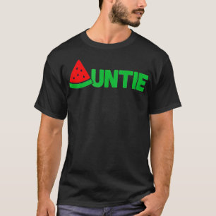 Camiseta Tia de Fruta Tropical de Verão, Engraçada por Wate