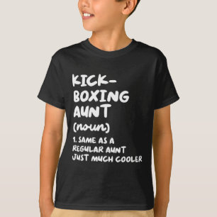 Camiseta Tia de Kickboxing Definição Engraçado Esportes Art