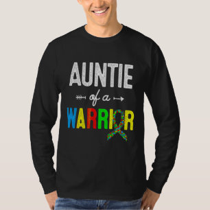 Camiseta Tia De Um Suporte De Sensibilização Para O Autismo