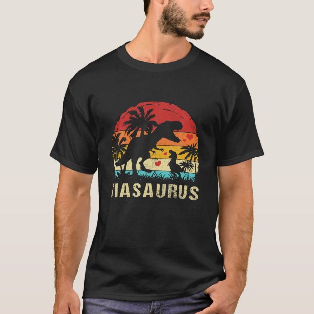 Camiseta Tia Dinosaur Funny Kid Tia Saurus 2022 Presente (Frente)