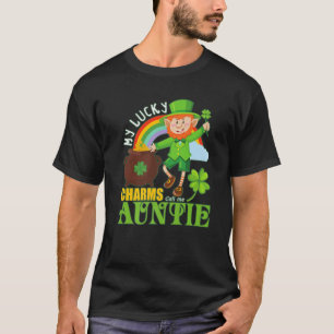 Camiseta Tia divertida Paddy Day St Patricks Sortudos Chama