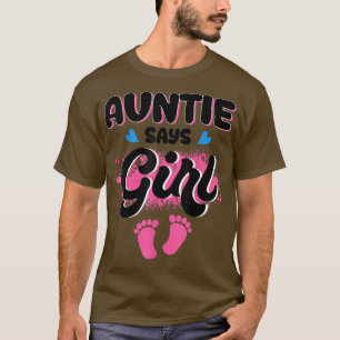 Camiseta Tia Diz Rapariga Um Anúncio Da Revelação Do Gênero