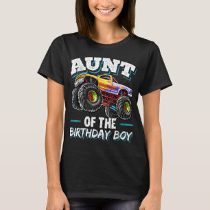 Camiseta Tia do Aniversário do Monstro do Aniversário Pa