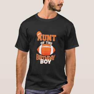Camiseta Tia Do Aniversário Garoto Americano De Futebol Par