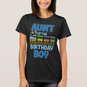 Camiseta Tia Do Aniversário Treina Brinquedos Engraçados Fa