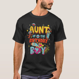 Camiseta Tia do Astronauta Boy Astronaut Boy Bday