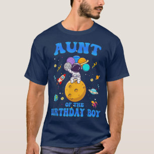 Camiseta Tia Do Astronauta Espacial Birthday