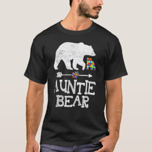 Camiseta Tia do Autismo Conscientização Apoio a Adultos Aut