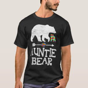 Camiseta Tia do Autismo Conscientização Apoio ao Autismo Ad