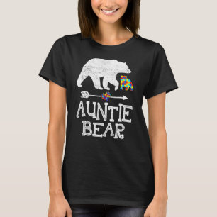Camiseta Tia do Autismo Conscientização Apoio ao Autismo Ad