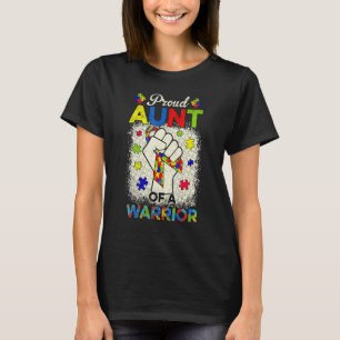 Camiseta Tia do Autismo De Apoio ao Guerreiro da Conscienti
