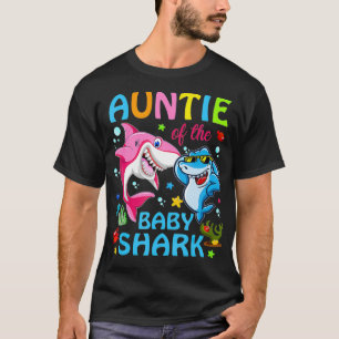 Camiseta Tia Do Bebê Shark Auntie Shark Chr