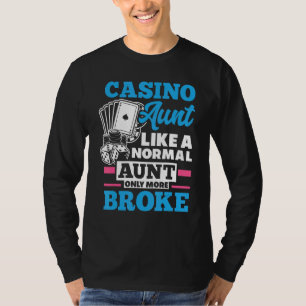 Camiseta Tia do Cassino Gráfico de Jogos