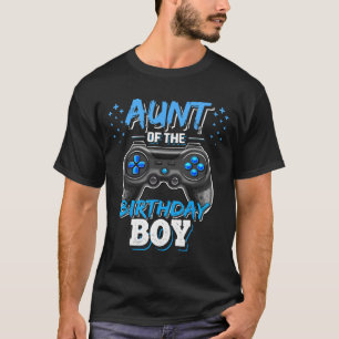 Camiseta Tia Do Garoto De Aniversário Que Corresponde Ao Jo