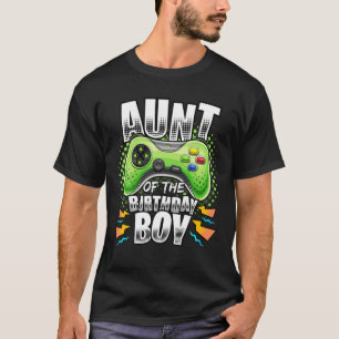 Camiseta Tia Do Garoto De Aniversário Que Corresponde Ao Jo