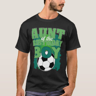 Camiseta Tia Do Grupo De Futebol Do Menino De Aniversário P